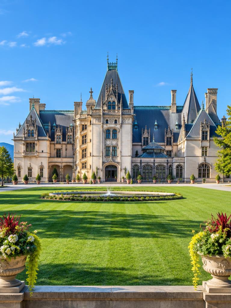 Biltmore House from the front lawn